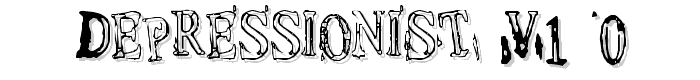 Depressionist v1.0 font